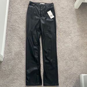 Zara Faux Leather Pants